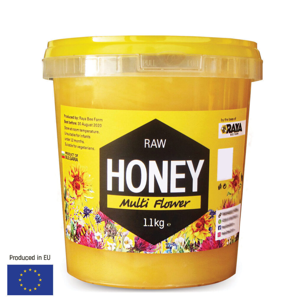 Multi Flower Raw Organic Runny Honey